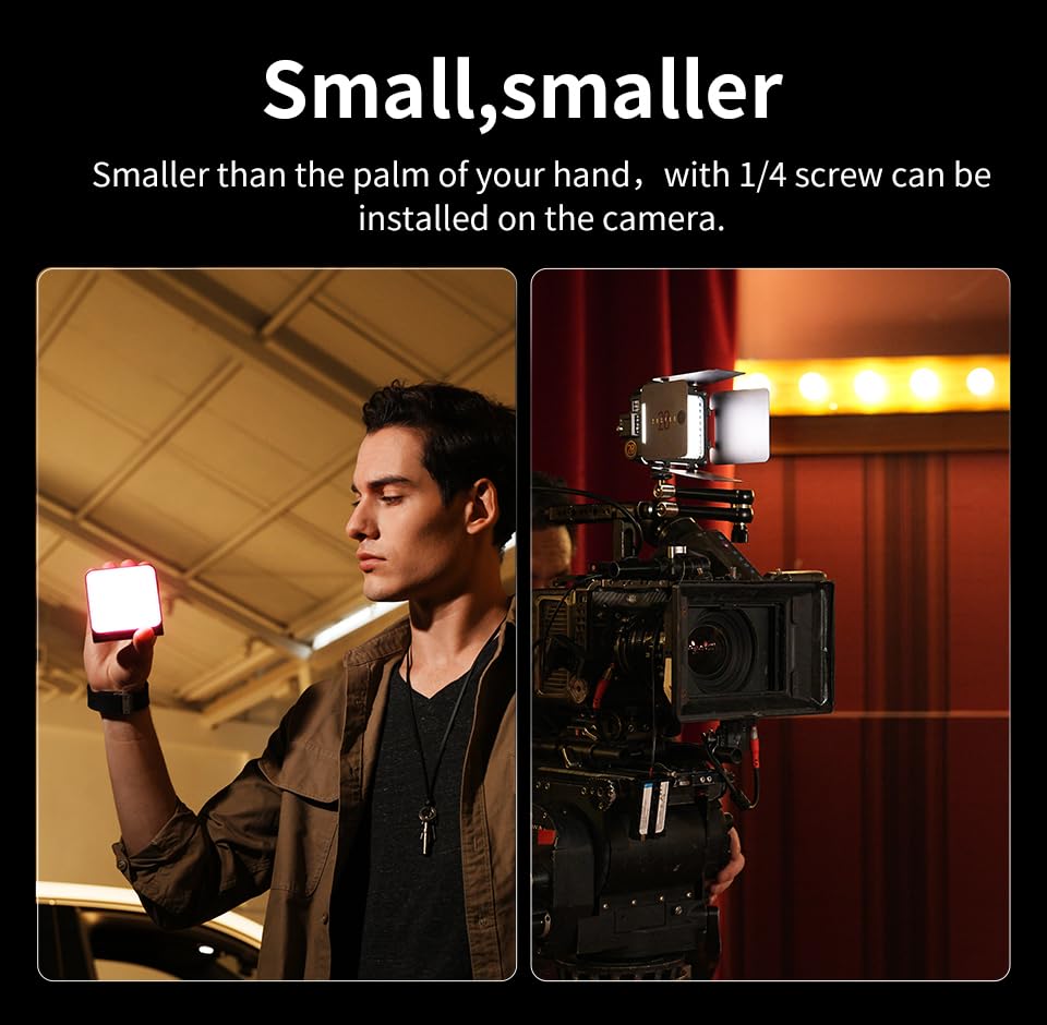 ZHIYUN FIVERAY M20C Combo [Official] RGB Video Light, 20W Portable Camera Light, HSI Mode, TLCI 96+, Temperature 2500K-10000K with 16 Light Effects, Support Magnetic Attraction and App with USB-C PD