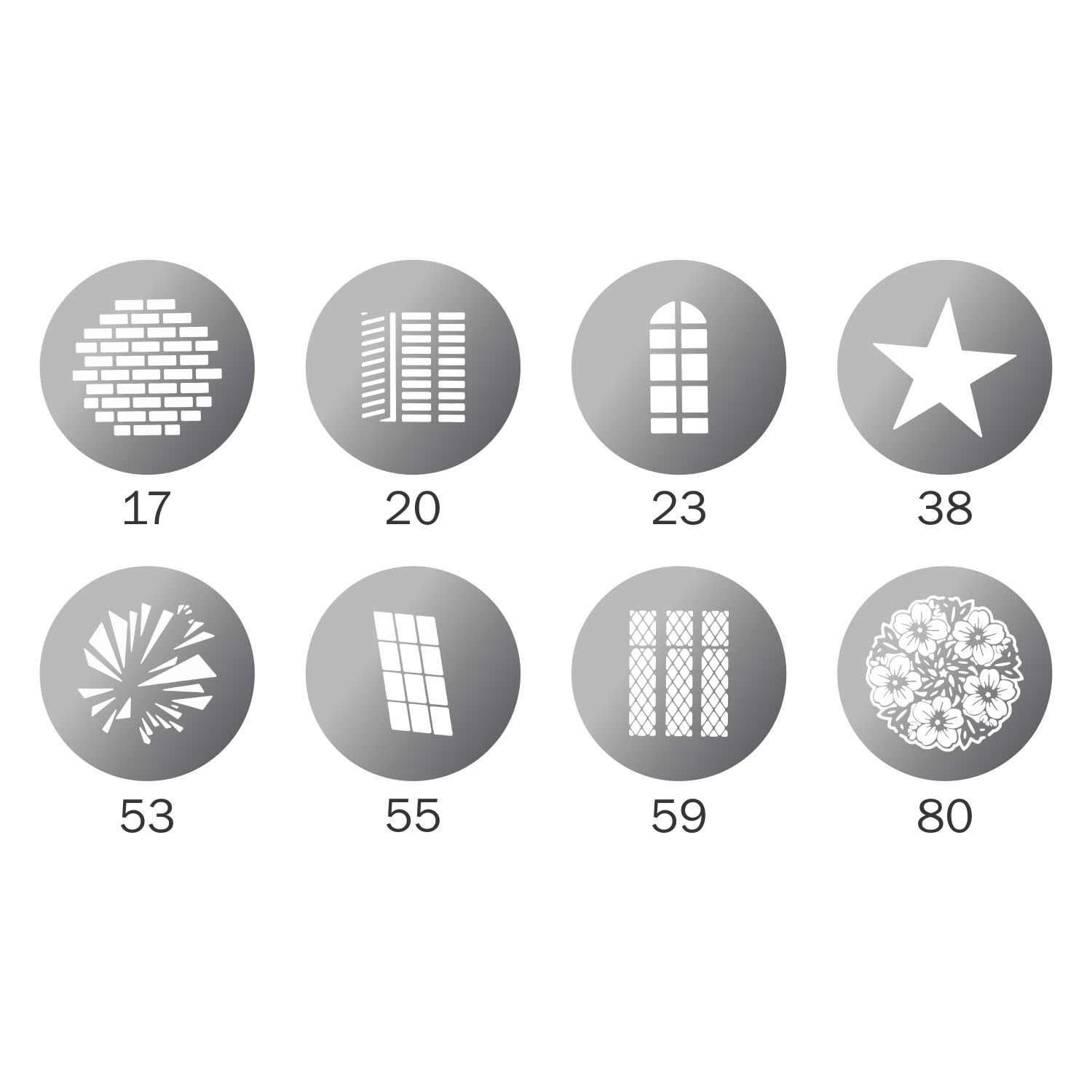 Gobo Patterns Basic Buy Digitek (DGS 002) Stainless Steel GOBO Pattern Kit with 8 Creative ...
