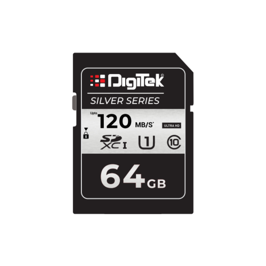 Digitek SD Card 64GB C10 SILVER - Image 1