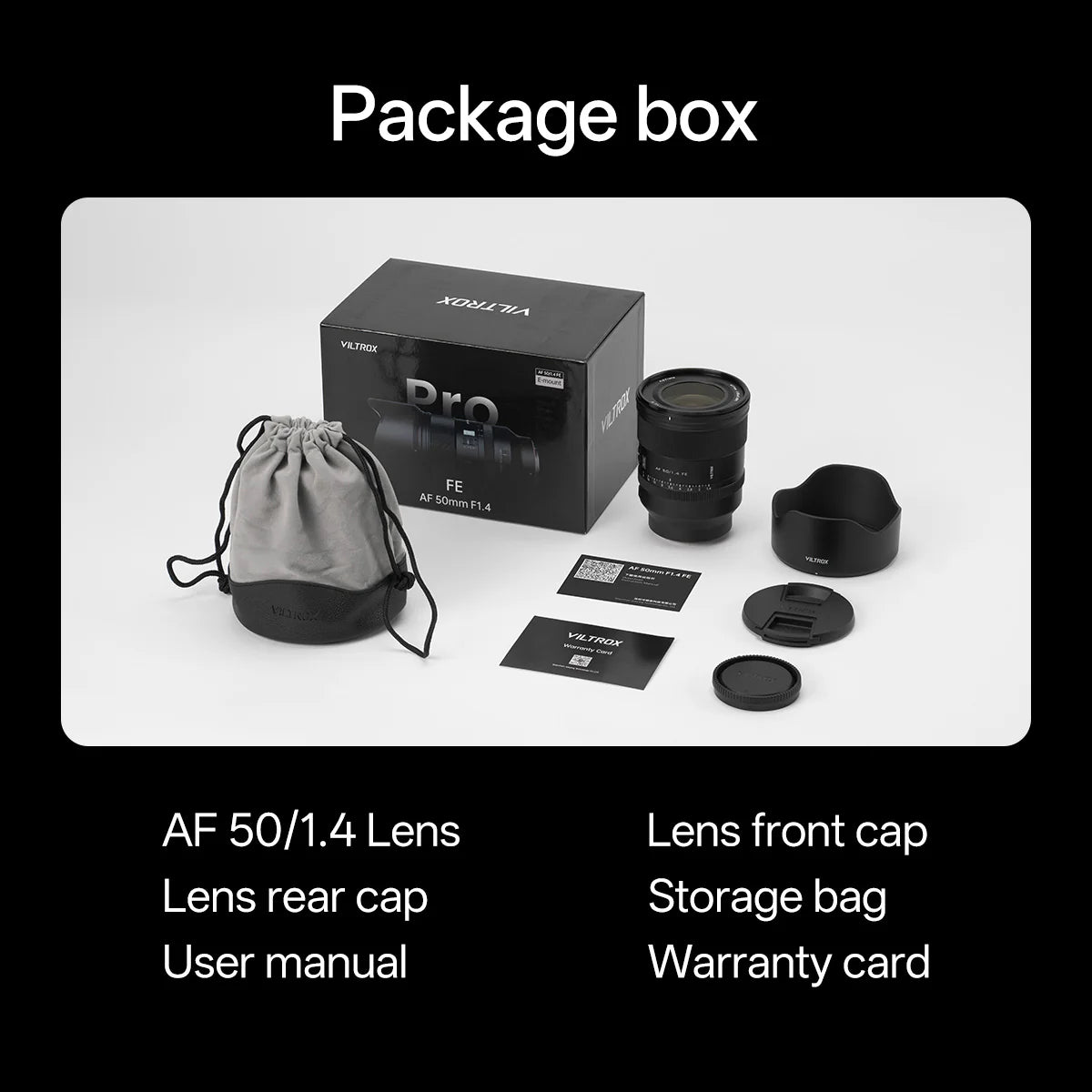 Viltrox AF 50mm F1.4 Pro Full- Frame Lens for Sony E-Mount