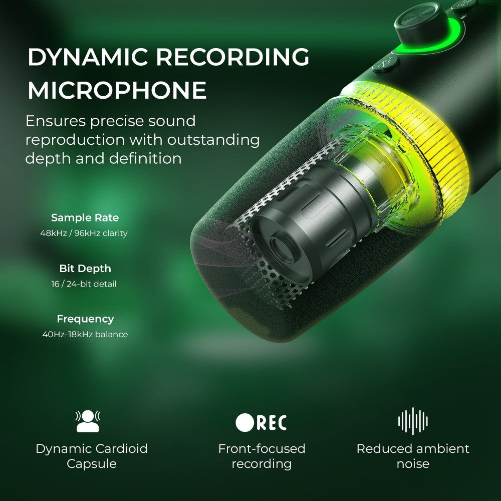 Digitek (DM 701) RGB USB Professional Dynamic Podcast Microphone