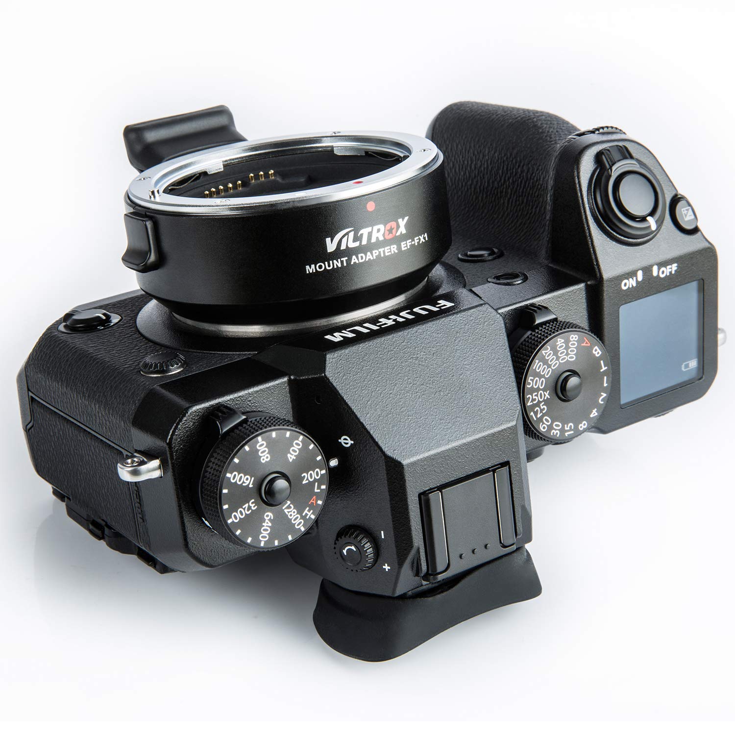 Viltrox EF-FX1 Auto Focus Mount Adapter Built-in Electronic Aperture for Canon EOS Tamron Sigma Lens to Fujifilm FX Mirrorless Camera X-T3 XH1 X-E3 XT20 X-Pro2 X-T2 X-A X-E1 X-M1, Black