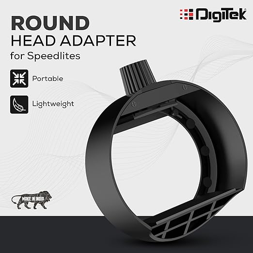 Digitek (DSR 001) Adapter for Round Head Speedlite Accessory.