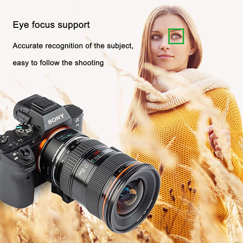 VILTROX Brand Auto Focus EF-E5 Mount Adapter for Canon-EF/EF-S Lenses On Sony-E-Mount Series Cameras, Black