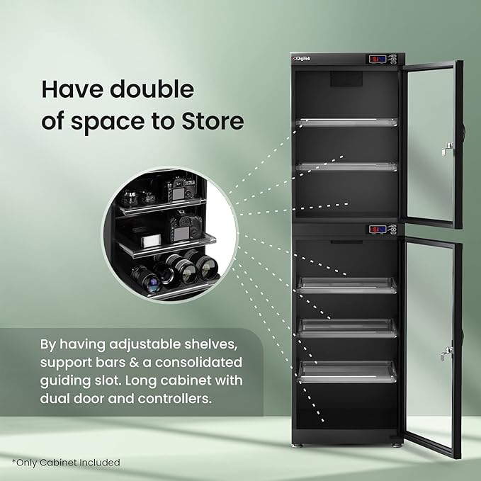 Digitek AD 190S 190 Liters Capacity Digital Display Dry Cabinet with Humidity Controller