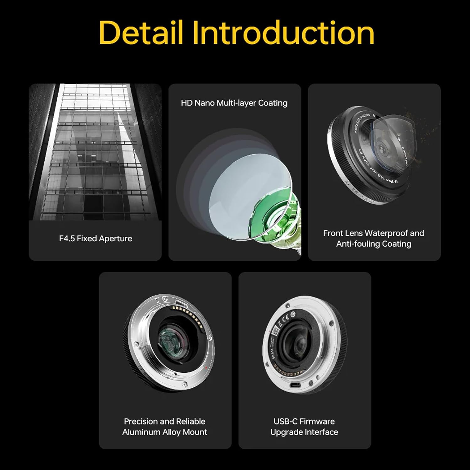 VILTROX 28mm F4.5 Pancake Lens for Sony E, 28mm f/4.5 FE Chips-Size Full Frame Len Auto Focus Camera Lenses Prime Wide Angle Lens for Sony e Mount a7cr a7cii a7c a6700 zv-e100 a6600 a6400 a7iv a7iii