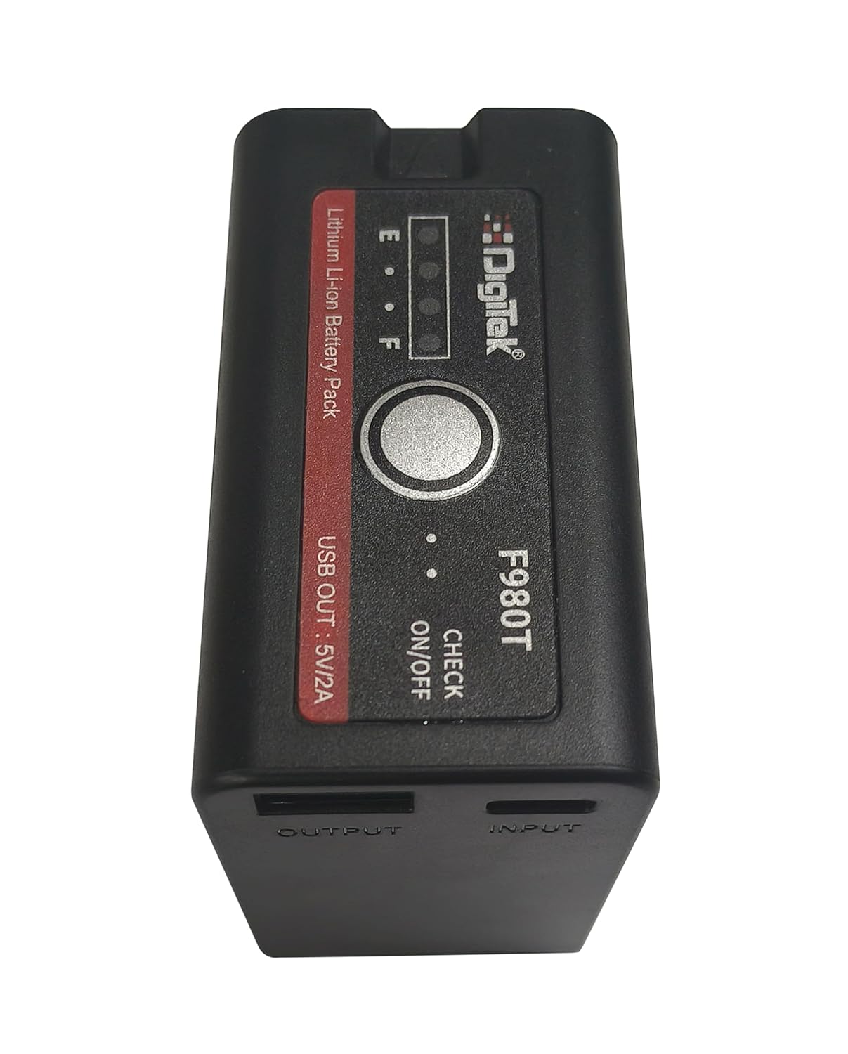 DIGITEK (NP-F980 C Platinum) 7.4v 12000mAh Platinum Extra Power Secondary Rechargeable Li-ion Camera Battery with 5V Type C Charging Port