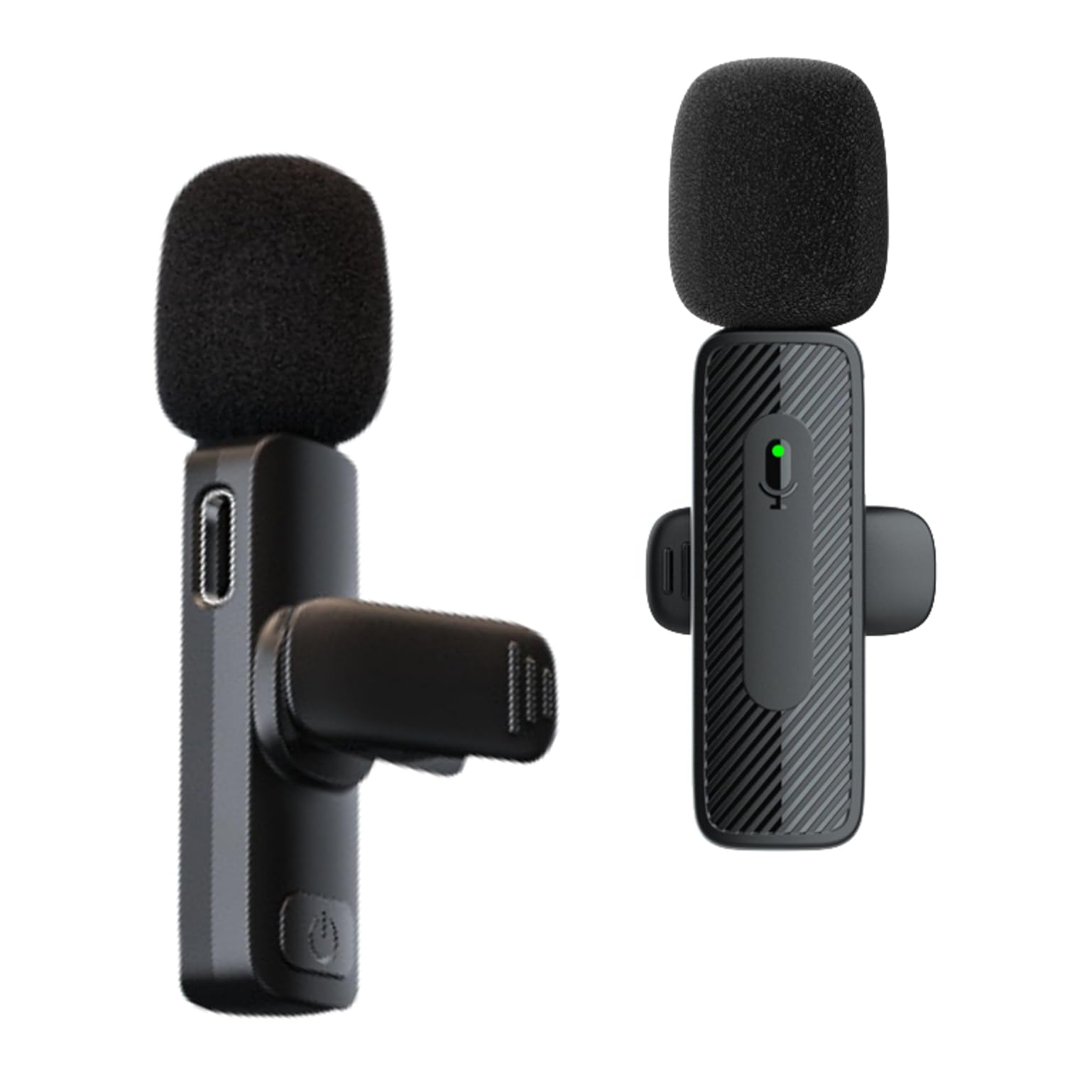Digitek® (DWM-007 PRO) Wireless Microphone & Receiver with Lightning Connector, 2.4GHz Frequency, 4Hr Battery, 20m Range, Compatible with iPhone & iPad, For Voice Recording, Interview & Live Streaming