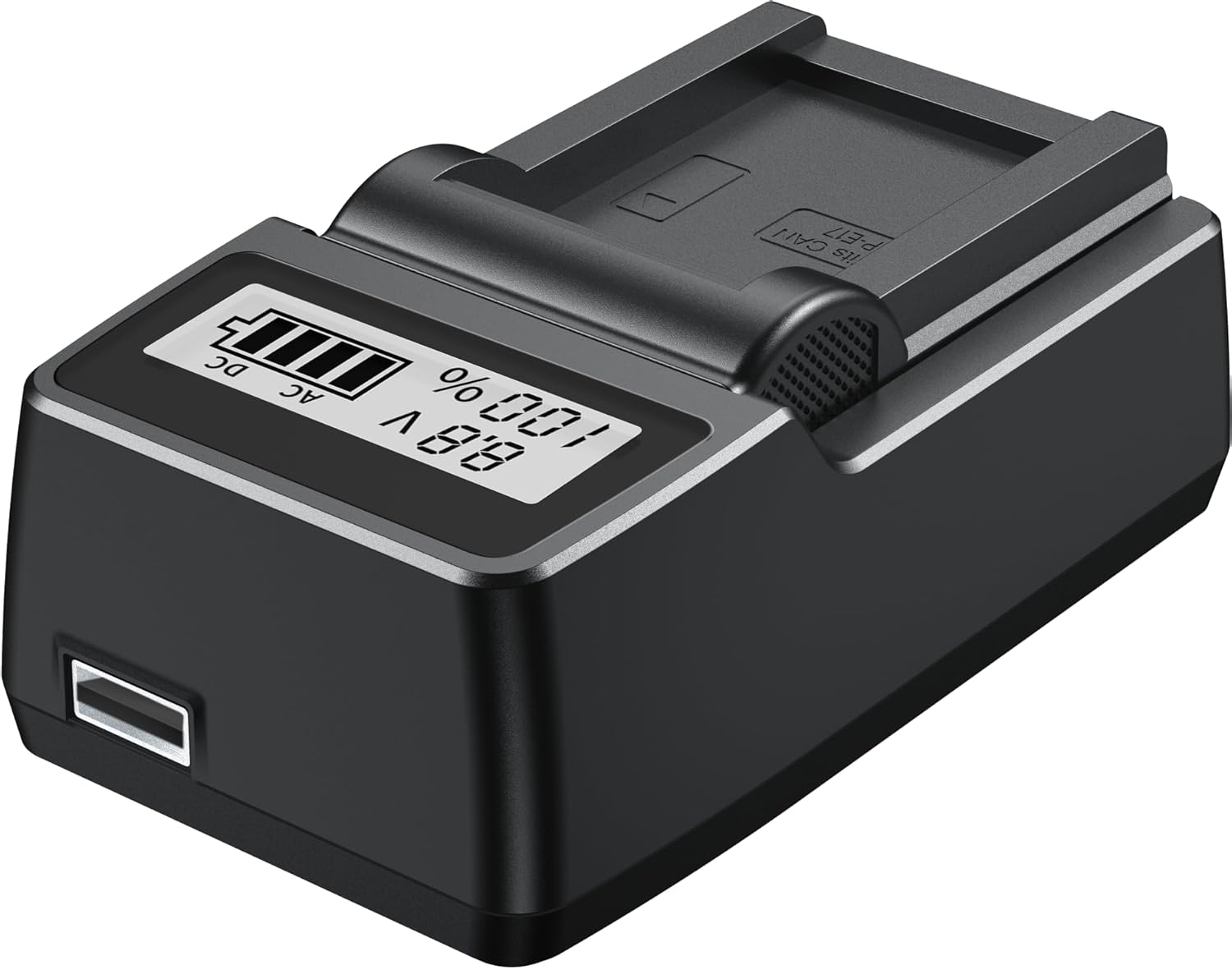 Digitek (DUC 021 ENEL15) High-Speed Li-ion Battery Charger for ENEL 15, Compatible with Canon, Nikon, Olympus, Panasonic, Fujifilm, and More, AC Input 110-240V, USB Output, LCD Charging Display