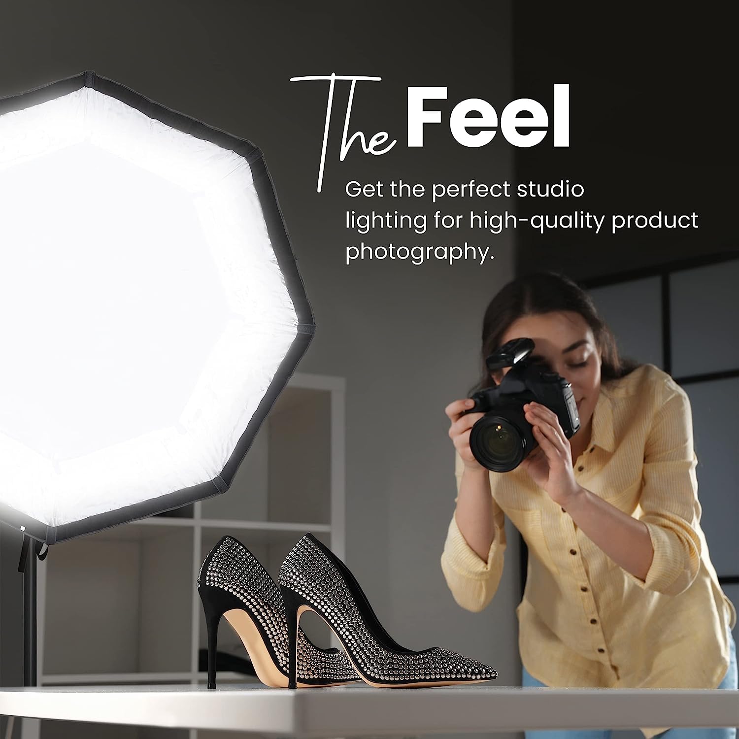DIGITEK DSBH-090 (90cm) Lightweight & Portable Soft Box Comes with S2 Type Bracket & 2 Diffuser Sheets | Carrying Case | Compatible with All Flash Speedlights (DSBH-090)