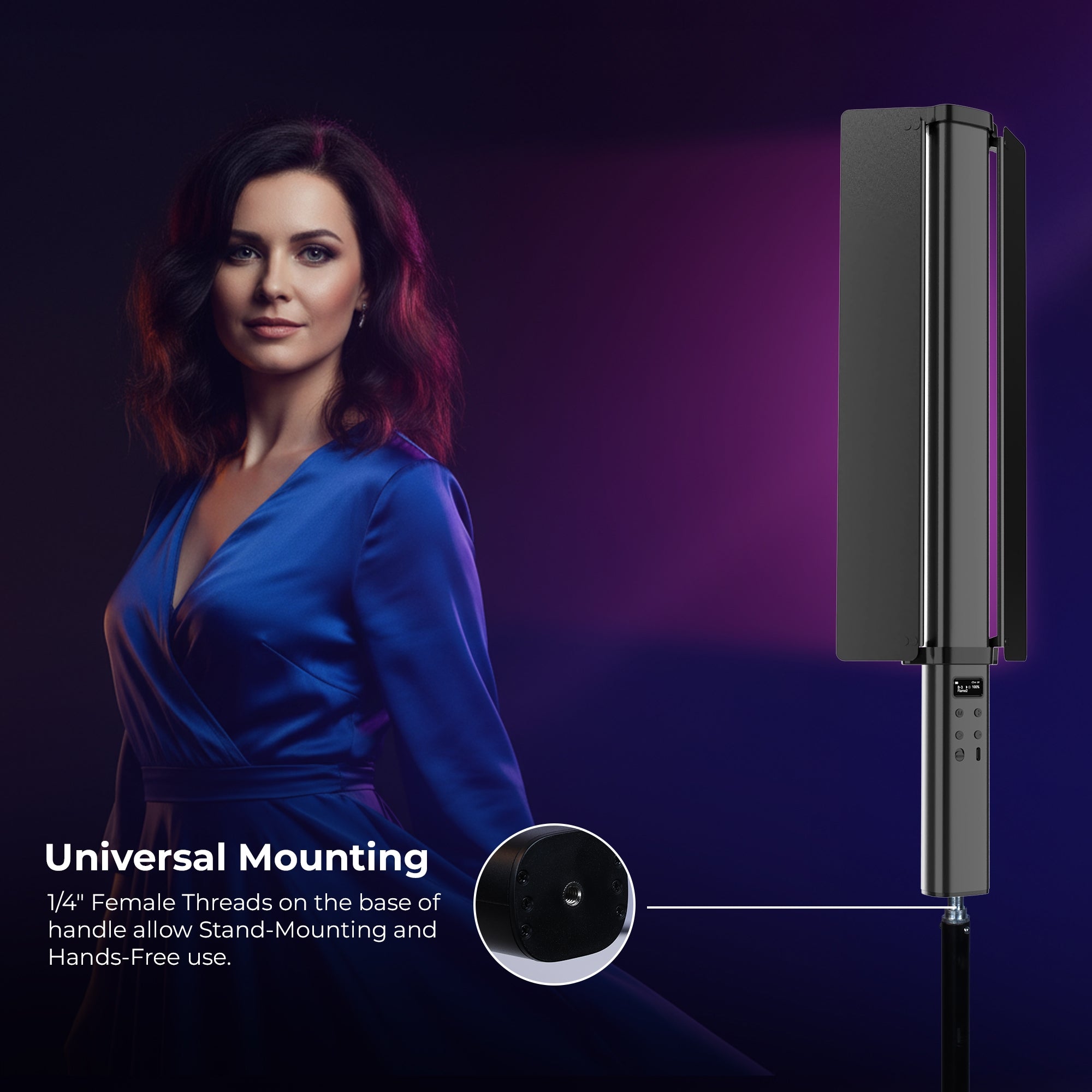 Digitek (DSL 27W RGB) Portable 27W Handheld RGB LED Light Wand