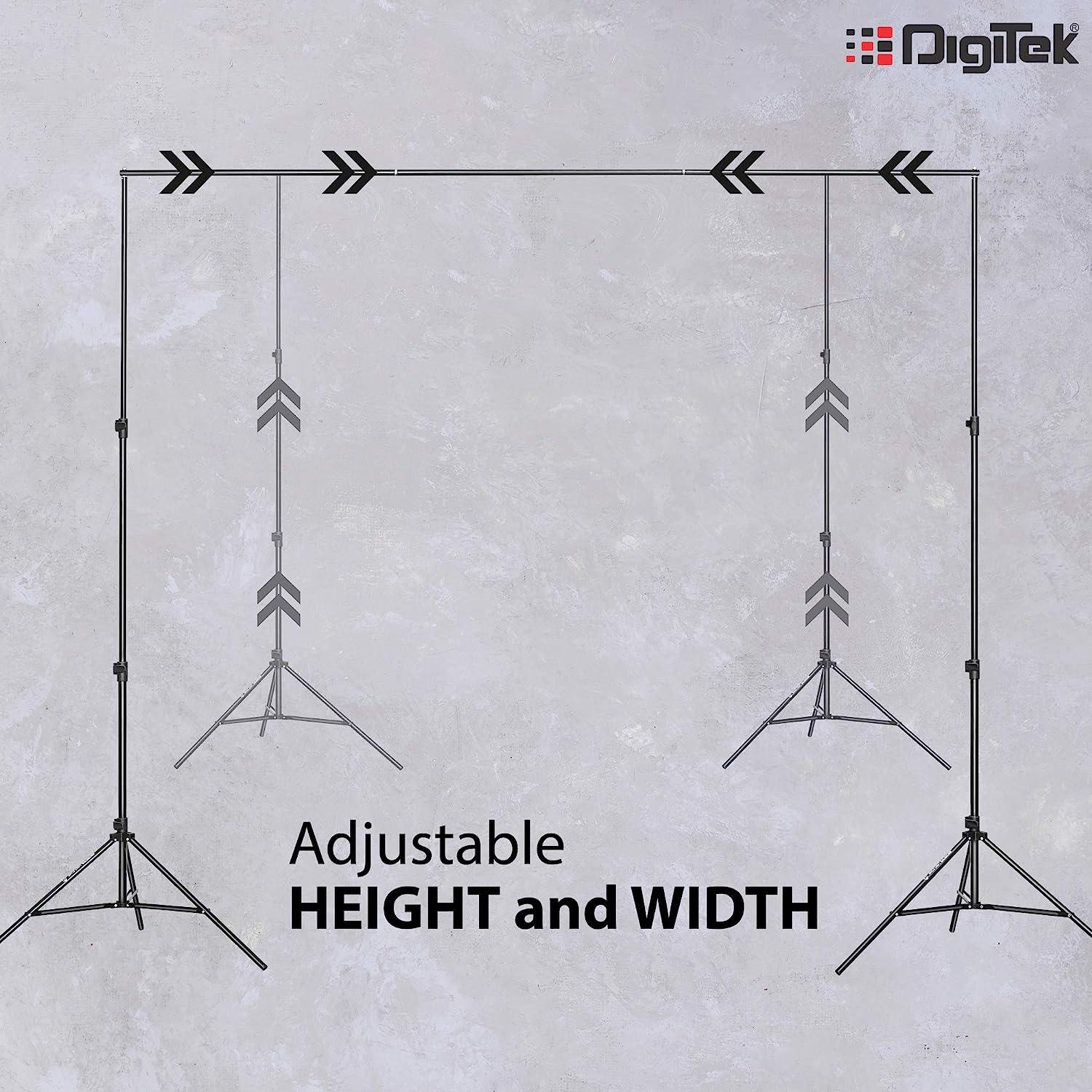 Buy Digitek (DBSK-009FT) Studio Background Stand Kit for Backdrop ...