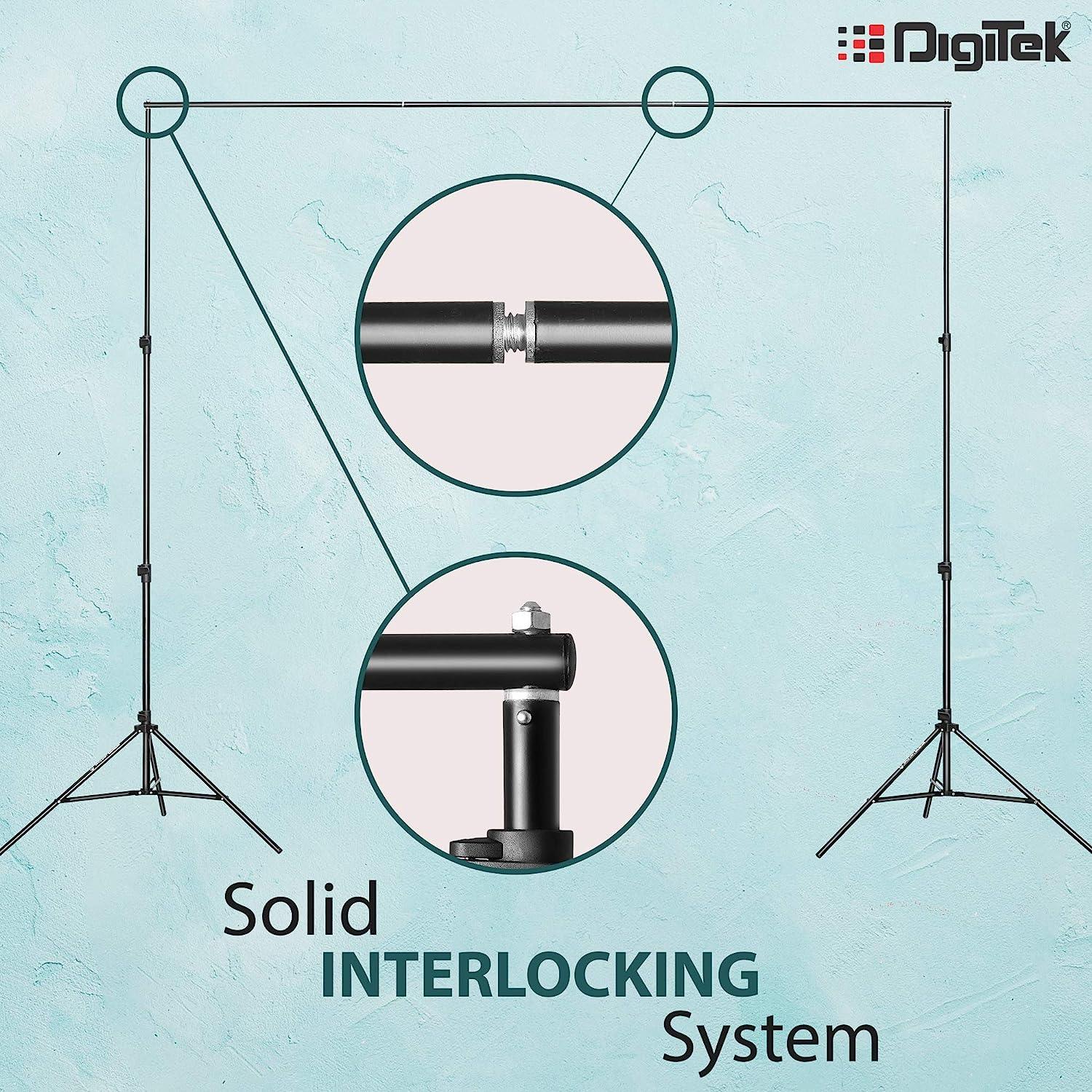 Buy Digitek (DBSK-009FT) Studio Background Stand Kit for Backdrop ...