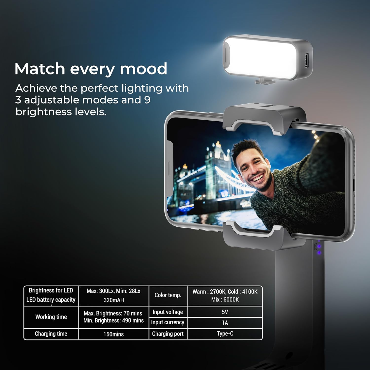 Digitek (DSG 003) Single Axis Foldable Smartphone Gimbal with Built in Extendable Telescopic Rod