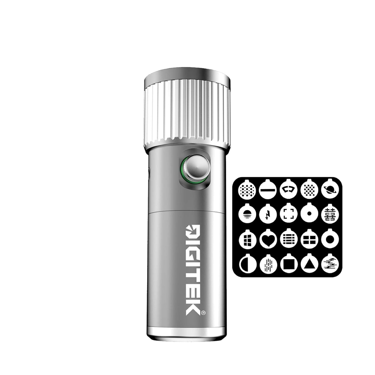 Digitek DS 10 WTP Photography Optical Snoot Light 10W RGB LED Light with 20 Projection Gobos CRI 95+ 1889K-6672K Type C Fast Charging for Portrait Video Studio Photography
