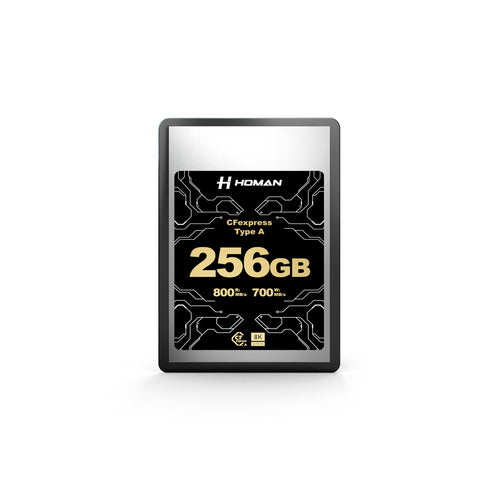 HOMAN CF Express Card Type-A 256GB fit for Any Environmental Temperature from -10 Degree to 70 Degree Celsius with 10 Year Warranty & Recovery