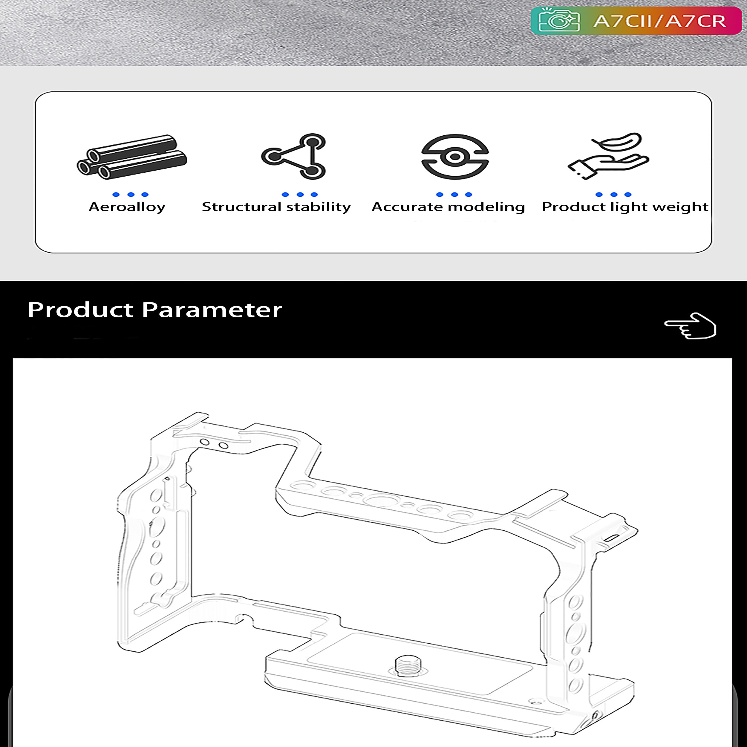 Digitek Camera Cage Kit for Sony A7CII / A7CR