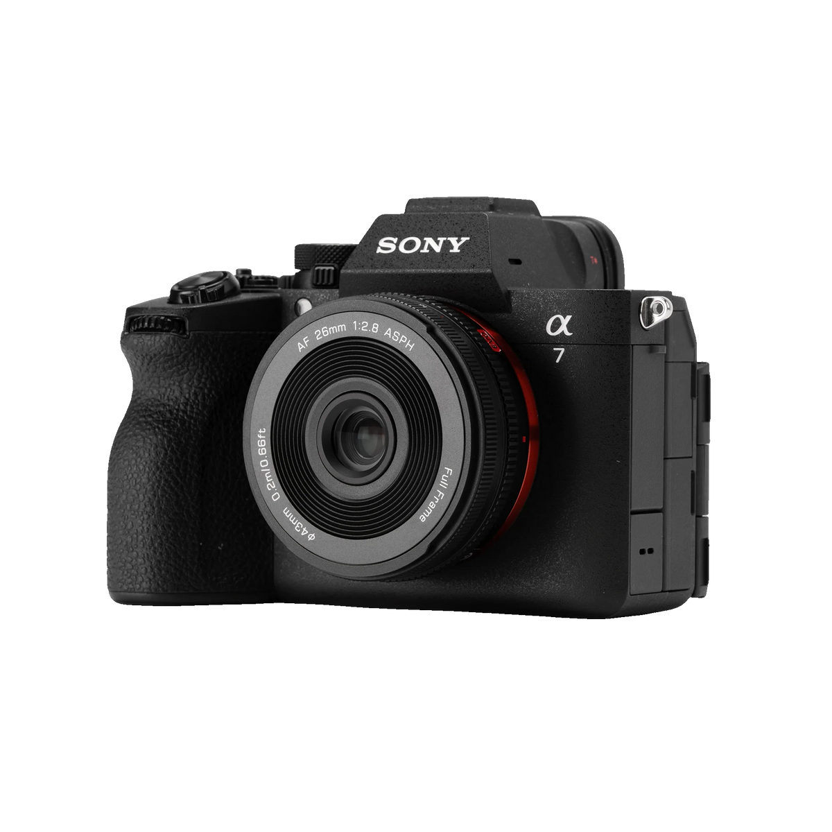 Viltrox AF 26mm F2.8 EVO Full-Frame Prime Lens for Sony E-Mount, Pancake Lens with Dual Control Rings, F2.8 Aperture, 0.2m Minimum Focus Distance, 130g All-Metal Body, USB-C Firmware Port