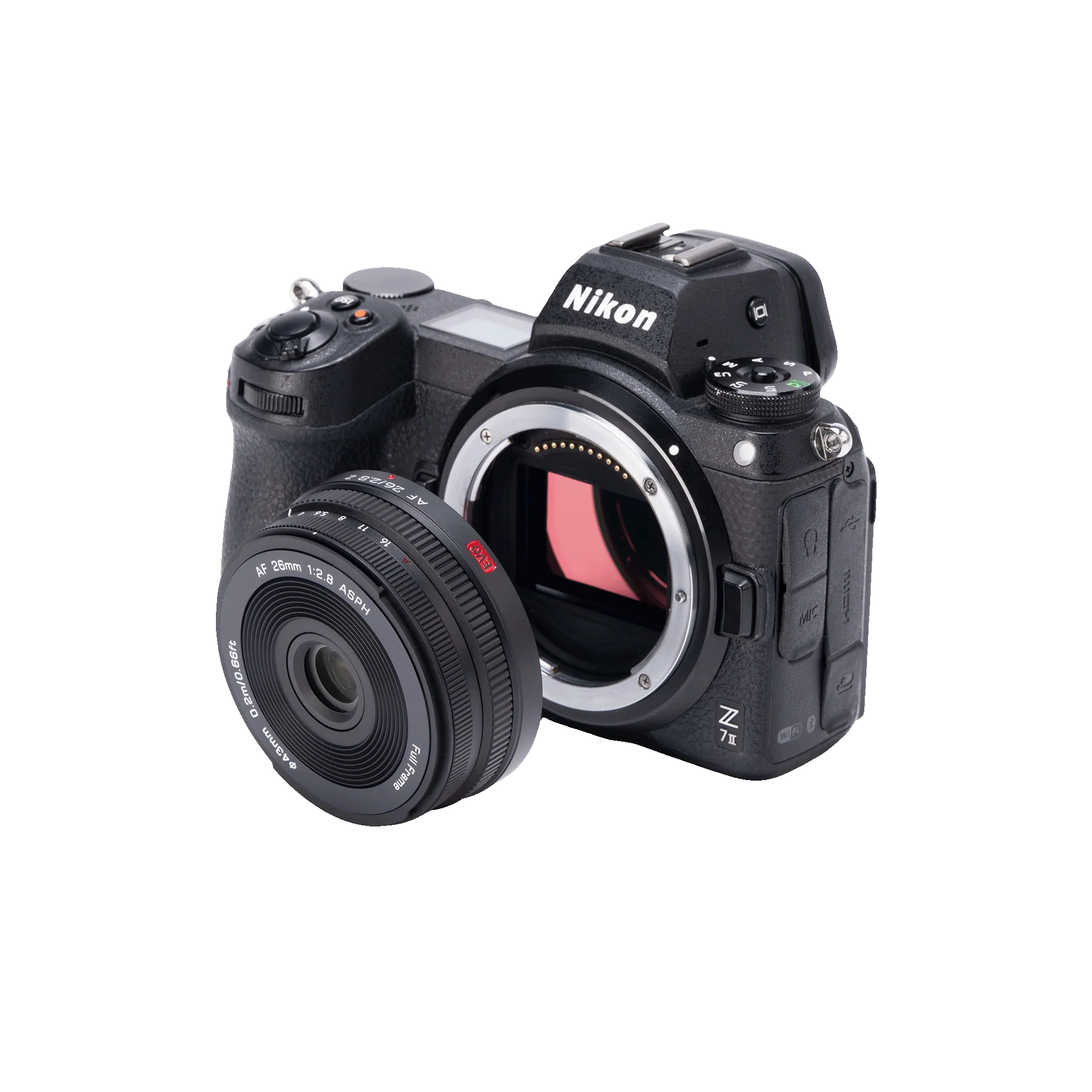 Viltrox AF 26mm F2.8 EVO Full-Frame Prime Lens for Nikon Z-Mount, Pancake Lens with Dual Control Rings, F2.8 Aperture, 0.2m Minimum Focus Distance, 130g All-Metal Body, USB-C Firmware Port