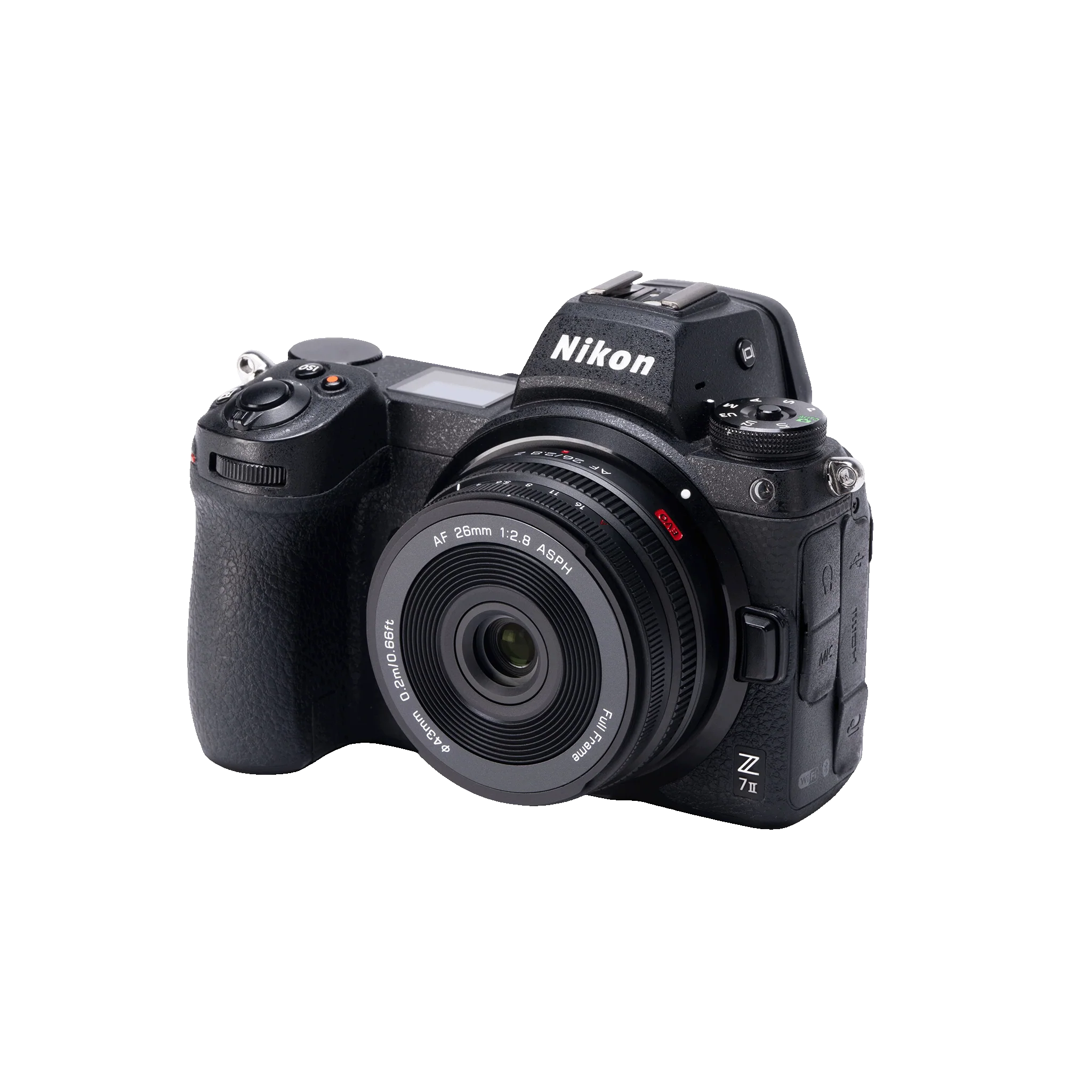 Viltrox AF 26mm F2.8 EVO Full-Frame Prime Lens for Nikon Z-Mount, Pancake Lens with Dual Control Rings, F2.8 Aperture, 0.2m Minimum Focus Distance, 130g All-Metal Body, USB-C Firmware Port
