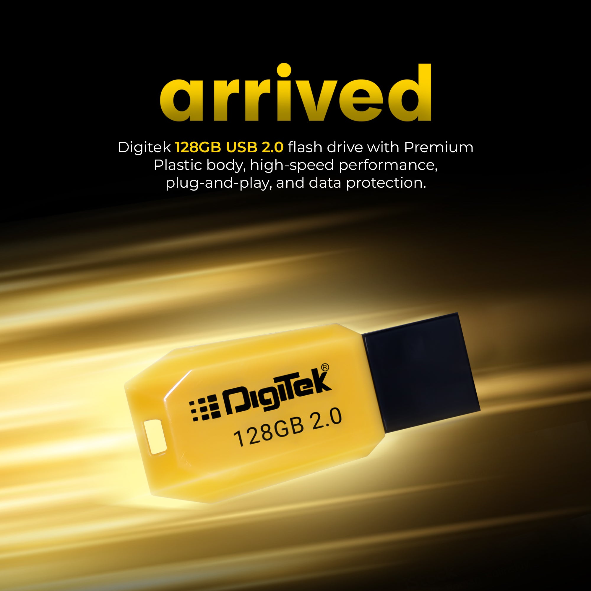 Digitek (DUD 2.0 P 128GB) High-Speed 32GB USB Pen Drive – Fast Data Storage & Transfer, Plug & Play, X-Ray, Magnetic & Temperature Resistant – Ideal for Laptops, Smart TVs, Car Audio & More