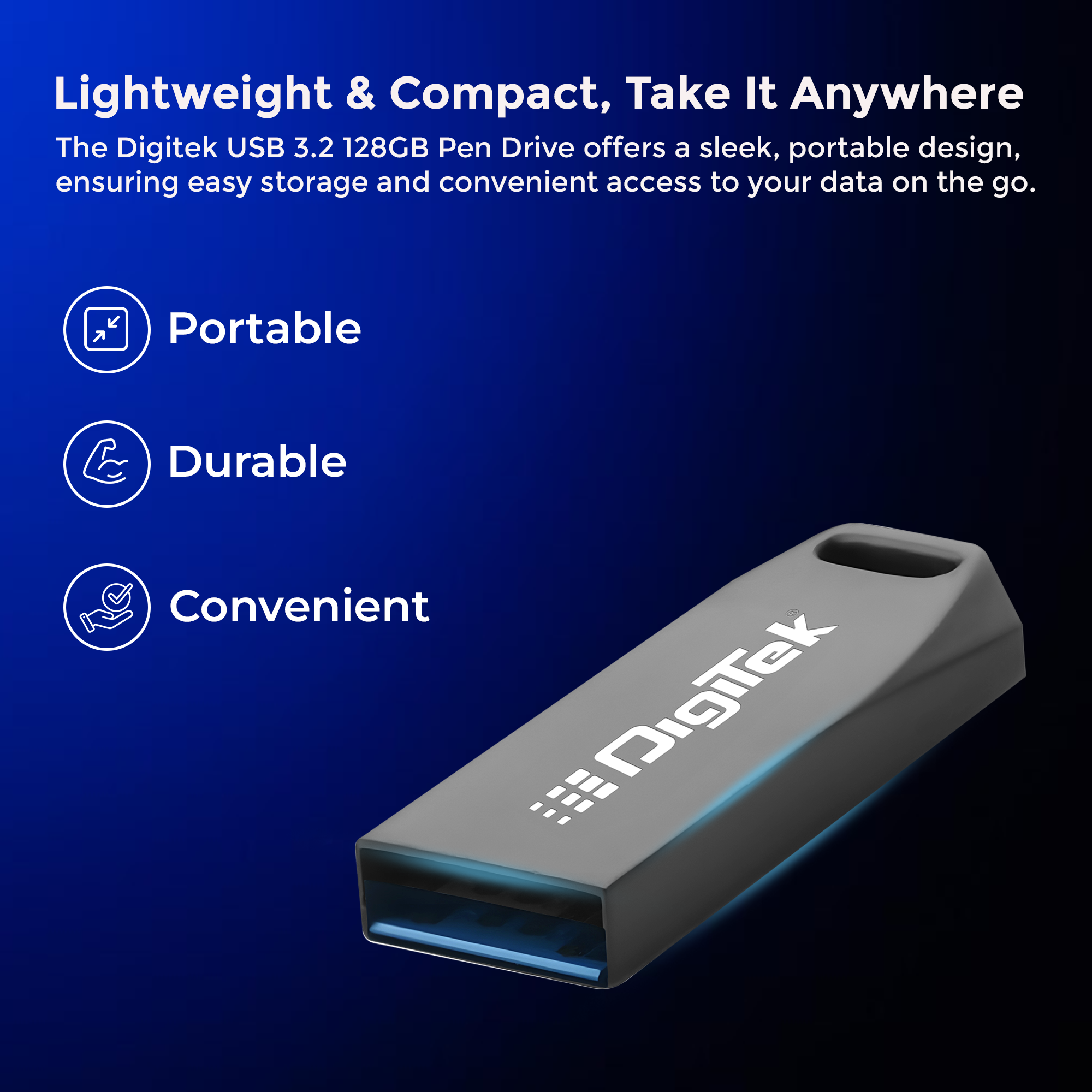 Digitek (DUD 128G 3.2) Pen Drive USB 3.2 128 GB
