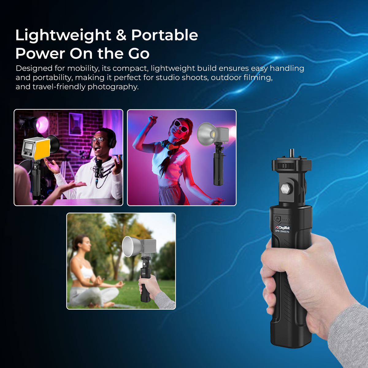 Buy Digitek LED-D1120 Portable LED Video Light Panel for Outdoor Shoot ...