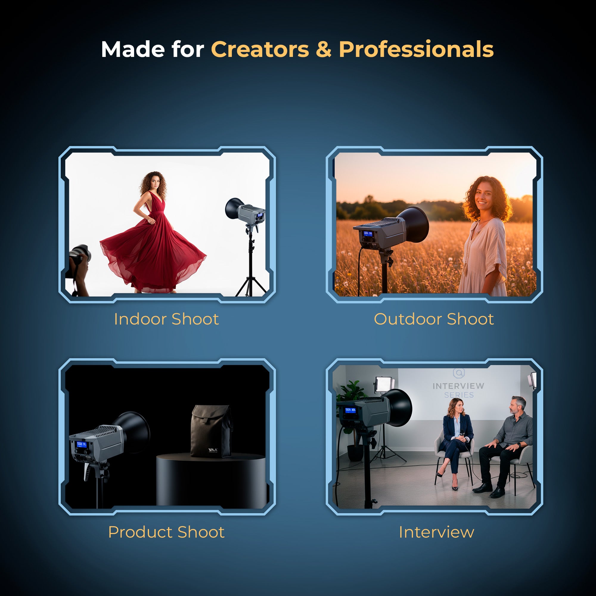 Digitek (DCL 250W Combo) 250W Bi-Color Continuous Light