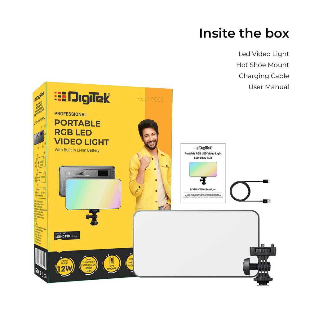 Buy Digitek LED D130 RGB Portable RGB Portable LED Video Light.