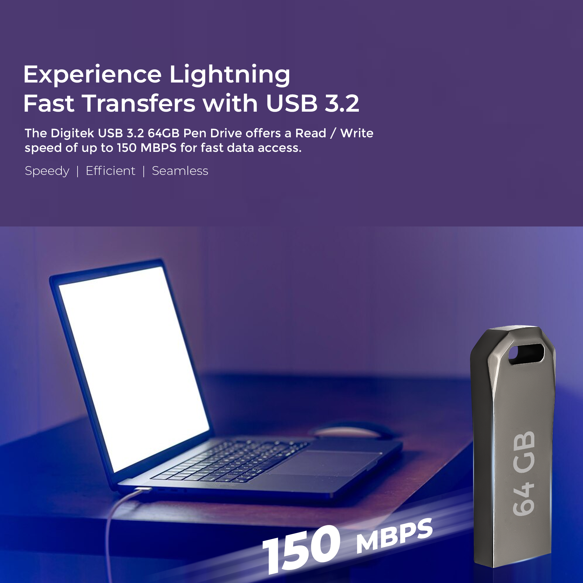 Digitek (DUD 64G 3.2) Pen Drive USB 3.0 64 GB