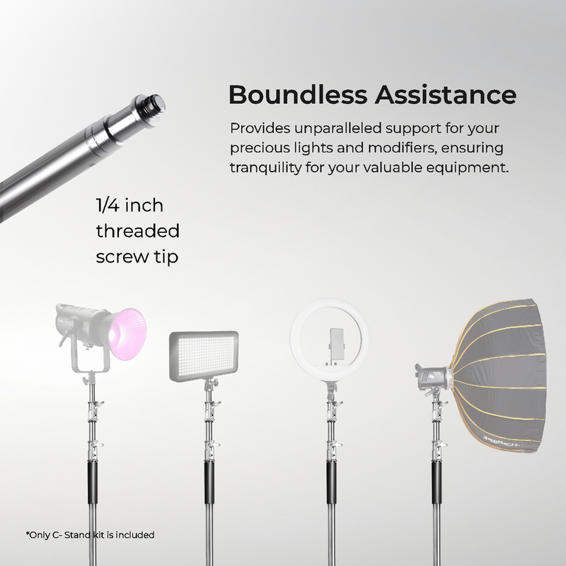 Buy Digitek Heavy Duty Light Stand C-Stand Max 10 Feet for Studio Online