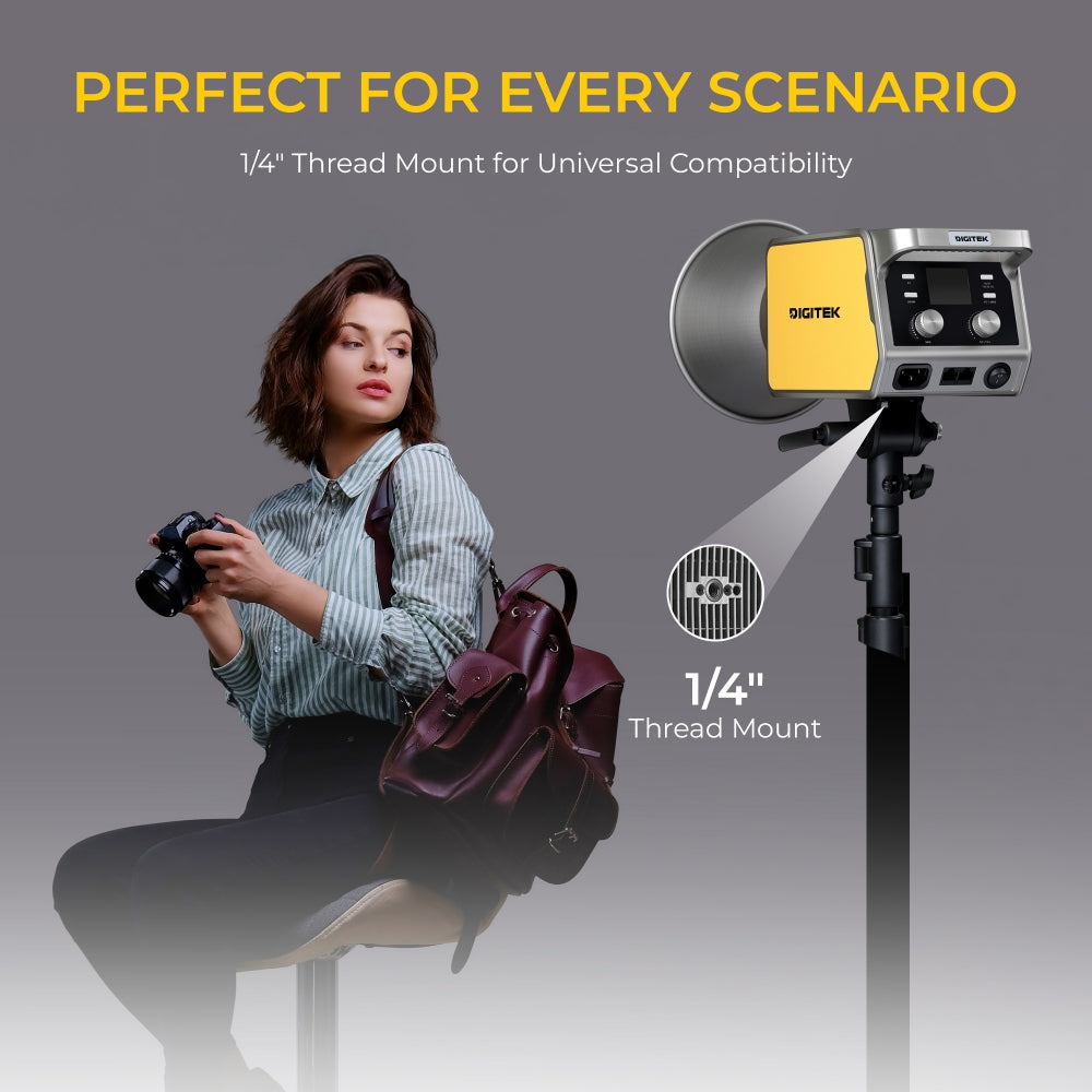 Digitek (DCL 600W Combo) Bi-Color Continuous LED Light with Bowens Mount & Reflector