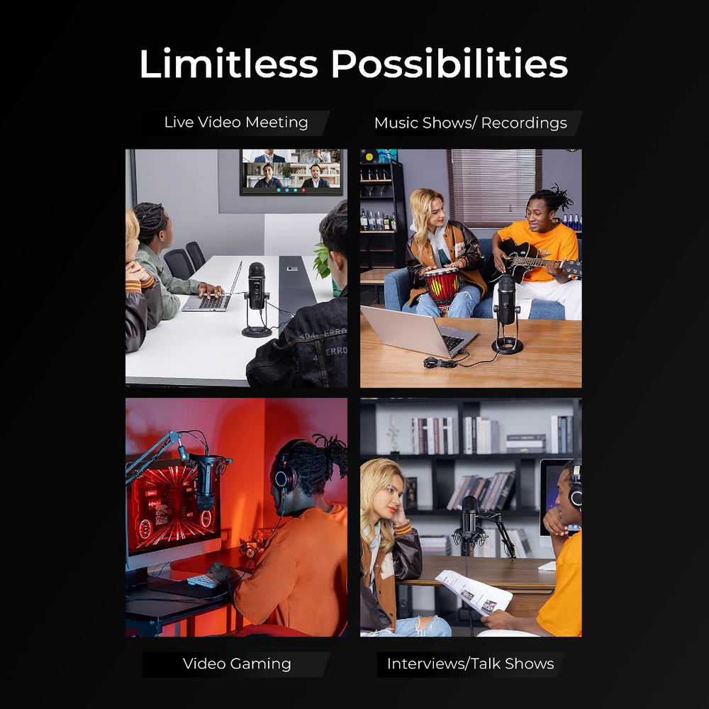 Buy Digitek DM-601 Metal Desktop USB Microphone with Shock Mount ...