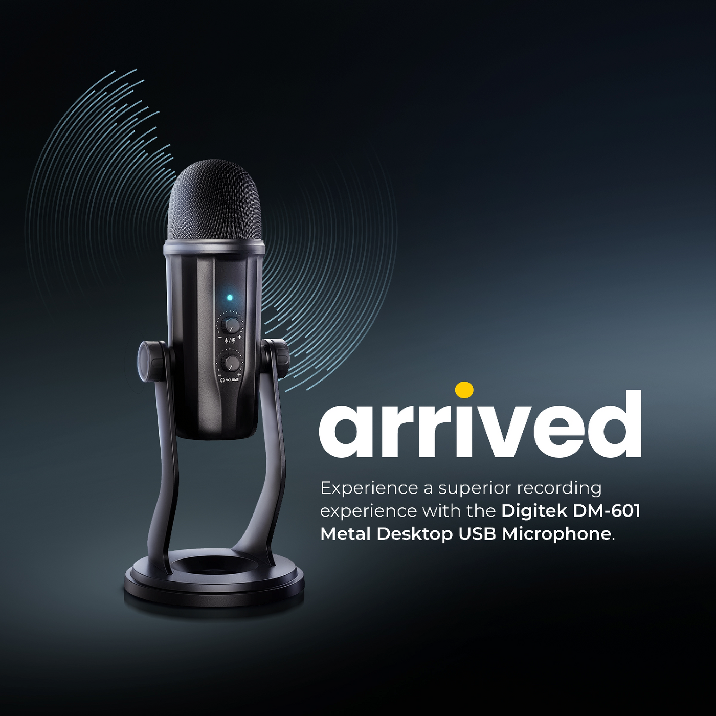 Buy Digitek DM-601 Metal Desktop USB Microphone with Shock Mount ...