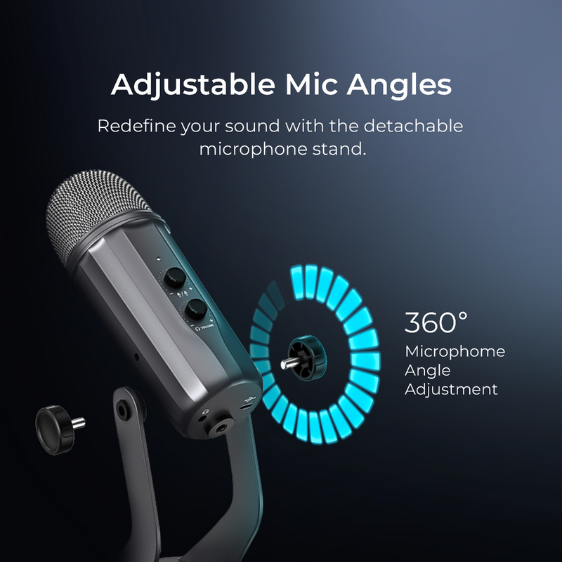 Buy Digitek DM-601 Metal Desktop USB Microphone with Shock Mount ...