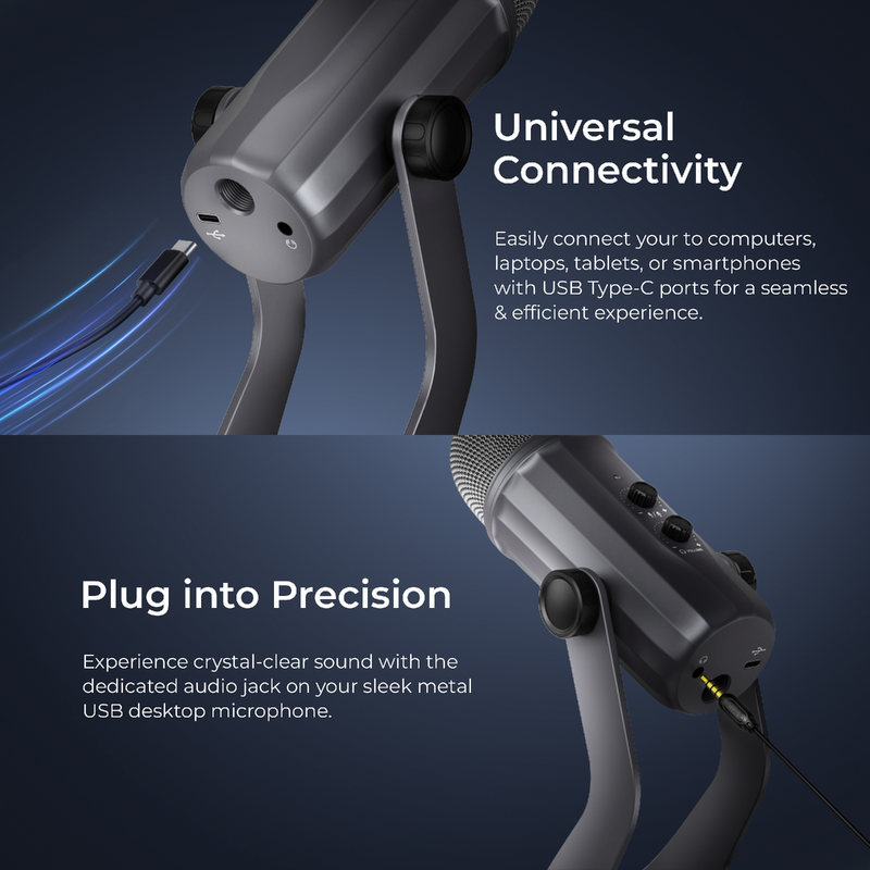 Buy Digitek DM-601 Metal Desktop USB Microphone with Shock Mount ...