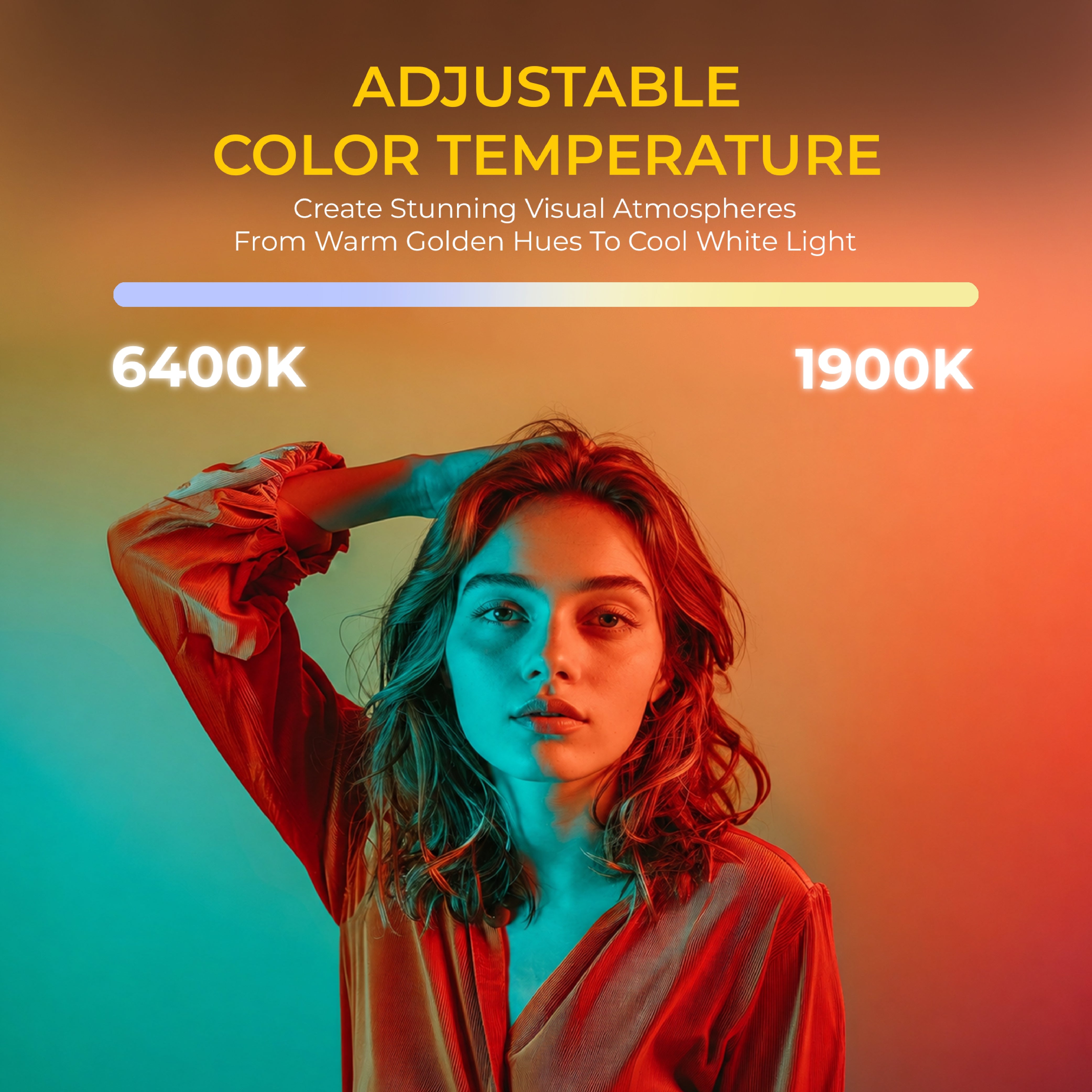 Digitek DS 35 WTP Photography Optical Snoot Light 35W, 5000mAh Rechargeable Battery, 1900K-6400K Adjustable Color Temperature, 4 Color Lights, 20 Projection Gobos, 0-100% Dimming, Type-C Fast Charging