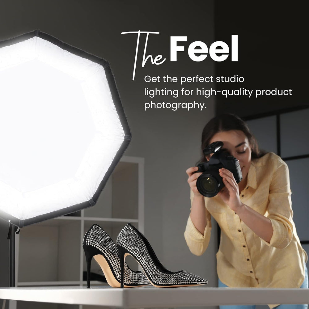 Digitek DSBH-65 Softbox | 65cm, S2 Bracket, 2 Diffusers & Flash