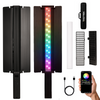 Digitek (DSL 30W RGB) Portable Handheld RGB LED Light Wand with Grid, Diffuser & Barn Door Comes with a 5200mAh Built in Battery Pack.