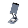 Digitek (DSS 002R) 360° Rotatable and Foldable Aluminum Alloy Tabletop Mobile Stand, Multiple adjustments of Height and Angle Phone Stand, Mobile Holder for Smartphones, Tablets, Kindles and for iPad