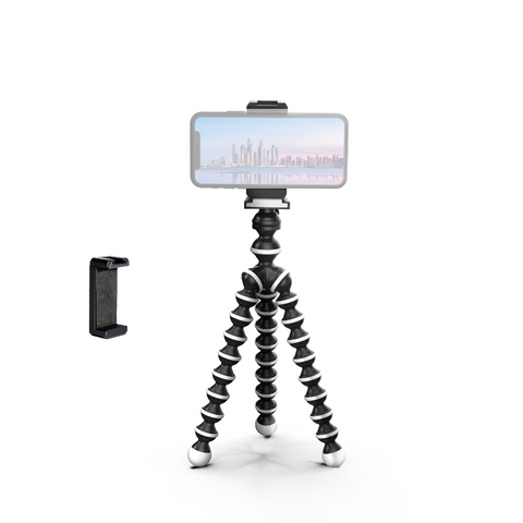 Digitek (DTR 250 GT) Gorilla/Mini Tripod 24 CM (9.5 Inch) Tripod for Mobile Phone with Phone Mount Flexible Gorilla Stand for Mobile & Action Camera
