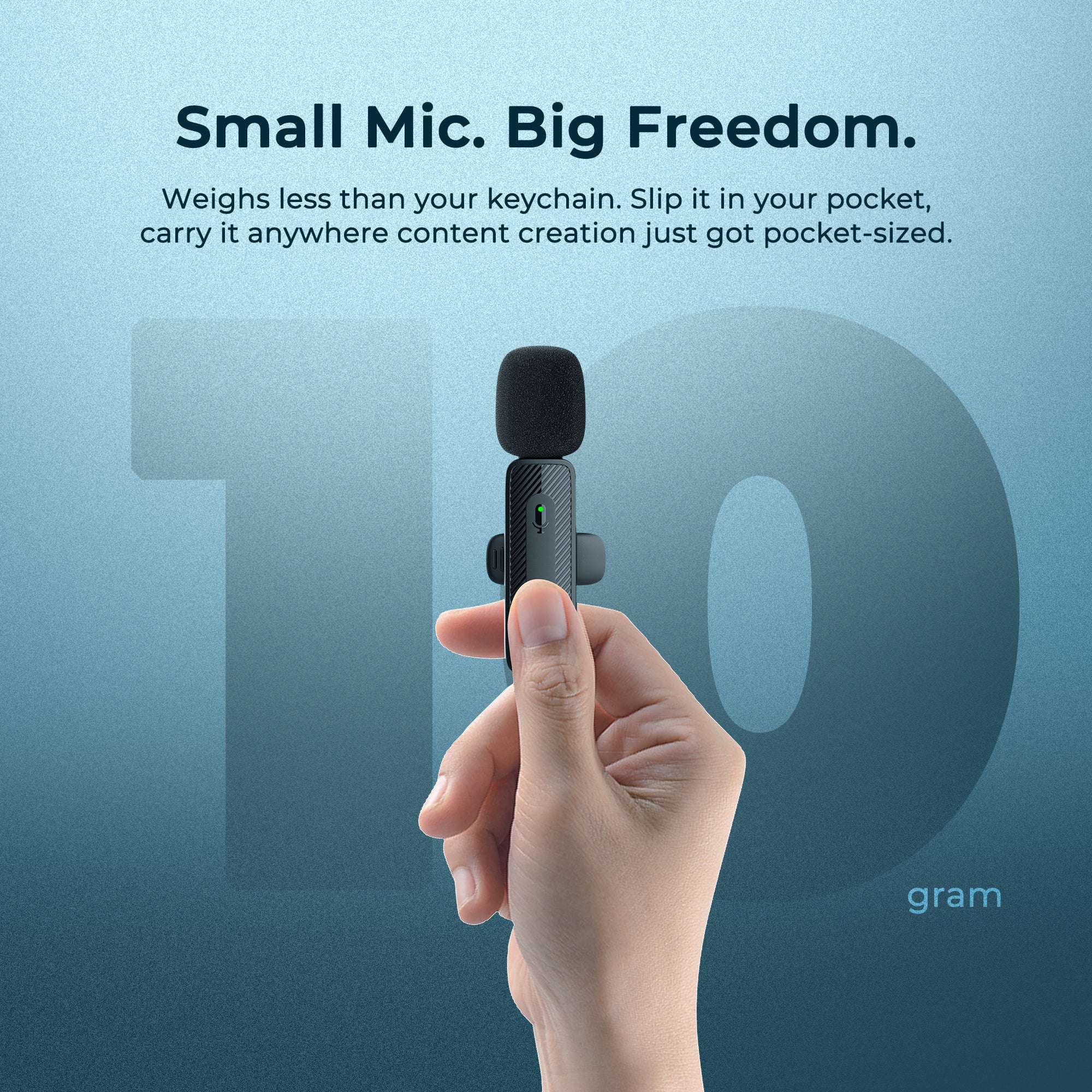 Digitek (DWM-009 PRO) 2.4G 1 Receiver with Lightning Connector & Dual Respondent 2 Microphone