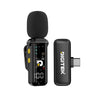 Digitek DWM-011 Wireless Microphone System for iPhone 15 Series & USB-C Android Devices, 2.4GHz Plug & Play Lavalier Mic, Noise Reduction, Echo Mode, 20m Range, 4H Battery Life, Type-C Receiver