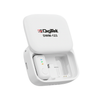 نظام ميكروفون لاسلكي Digitek (DWM 123) 2 في 1 مع علبة شحن ومشبك طوق مغناطيسي، وجهاز استقبال من النوع C لأجهزة iPhone 15 وما فوق، وهواتف Android، ومدى 60 مترًا، وميكروفون مدمج، للمبدعين ومدوني الفيديو (أبيض)