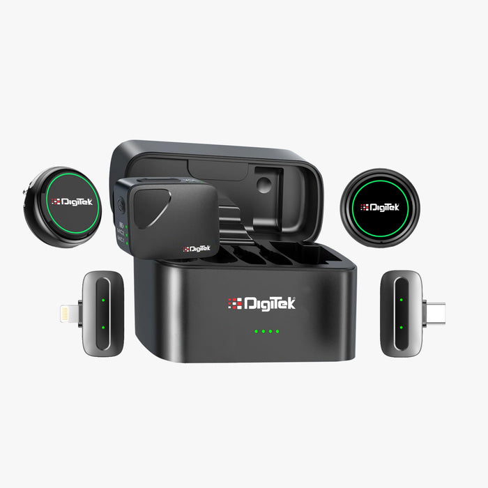Digitek DWM-131 Wireless Microphone | 300m, 48kHz/24Bit & 2TX