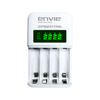 Envie (ECR 99 SPEEDTAIL) Smart Ni-MH Battery Charger for AA/AAA Rechargeable Batteries, 4 Slot LCD Display, Auto Cut-Off, Battery Refresh & Safety Protection