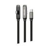 Digitek DC 1M C2C 60W NB ST USB Type-C to Type-C 60W Super Fast Charging Cable, 1 Meter, 480Mbps Data Transfer, 360° Rotating Foldable Stand, Zinc Alloy & Braided Cable, Fast Charging for Smartphones, Tablets & Laptops