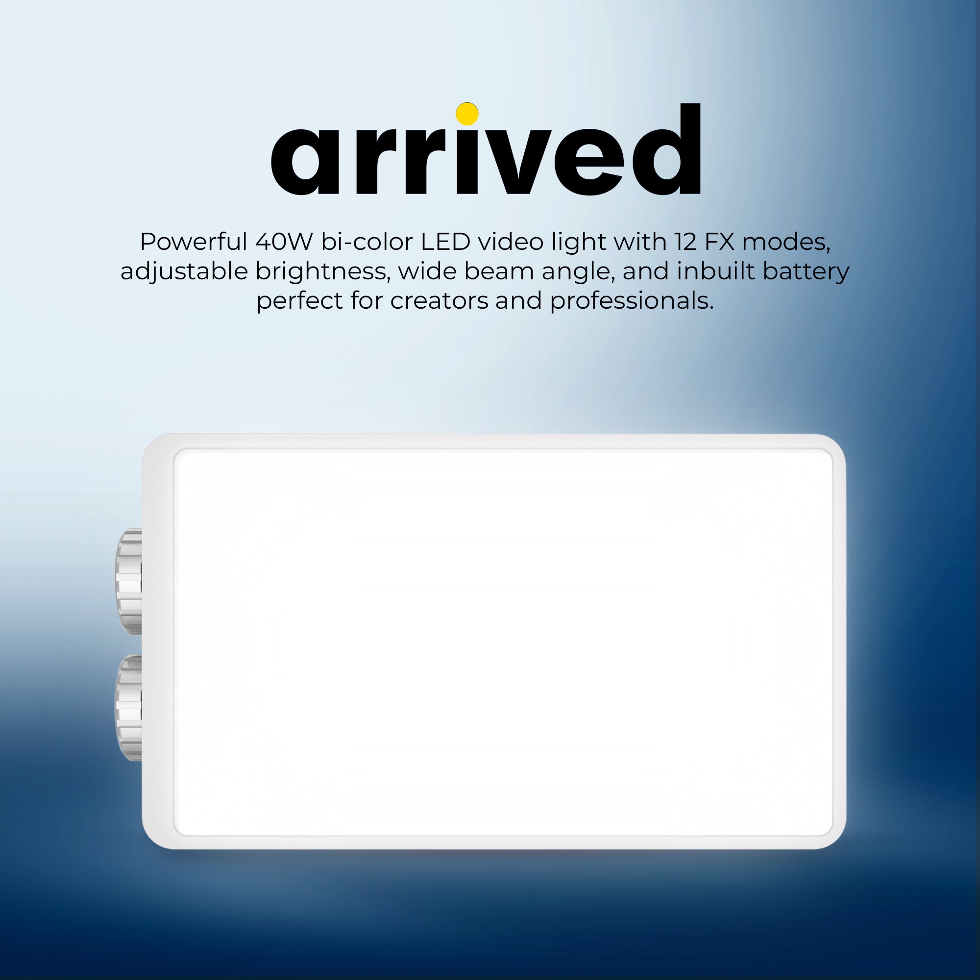 Digitek LED-D40W Bi-Color Portable LED Video Light Professional-Grade Lighting Solution Designed for Photographers, Videographers and Content Creators