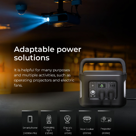 Digitek Power Station DPS 600W/Portable AC/DC Power Station  Compatible with AC/DC Electronic Devices
