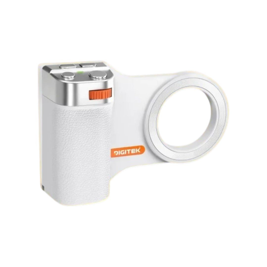 Digitek DPH-003 Smartphone Holder with Bluetooth Remote, Compatible Phone Mount, 1/4" Thread Hole, Front & Rear Mirror Conversion, Zoom Photography, 15m Wireless Range for iOS & Android